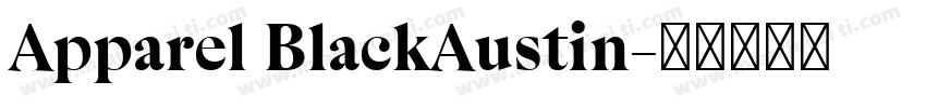 Apparel BlackAustin字体转换